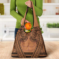 Polynesian Tattoo Inspired Cosplay Costume Grocery Bag Tribal Warrior - Polynesian Pride
