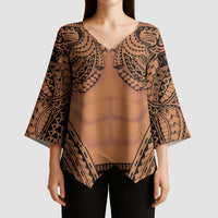 Polynesian Tattoo Inspired Cosplay Costume Kimono Sleeve Blouse Tribal Warrior LT05 - Polynesian Pride