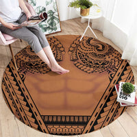 Polynesian Tattoo Inspired Cosplay Costume Round Carpet Tribal Warrior - Polynesian Pride