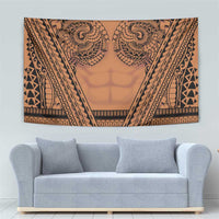 Polynesian Tattoo Inspired Cosplay Costume Tapestry Tribal Warrior - Polynesian Pride