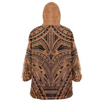 Polynesian Tattoo Inspired Cosplay Costume Wearable Blanket Hoodie Tribal Warrior LT05 - Polynesian Pride