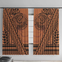 Polynesian Tattoo Inspired Cosplay Costume Window Curtain Tribal Warrior - Polynesian Pride