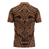 Polynesian Tattoo Inspired Cosplay Costume Zipper Polo Shirt Tribal Warrior LT05 - Polynesian Pride