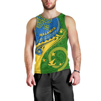 Malampa Day Men Tank Top Sand Drawing Vanuatuan Pattern LT05 - Polynesian Pride