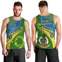 Malampa Day Men Tank Top Sand Drawing Vanuatuan Pattern LT05 - Polynesian Pride