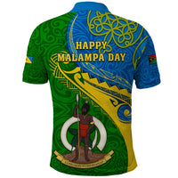 Malampa Day Polo Shirt Sand Drawing Vanuatuan Pattern LT05 - Polynesian Pride