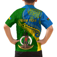 Personalized Malampa Day Family Matching Off Shoulder Long Sleeve Dress and Hawaiian Shirt Sand Drawing Vanuatuan Pattern LT05 - Polynesian Pride