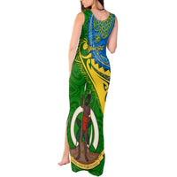 Personalized Malampa Day Tank Maxi Dress Sand Drawing Vanuatuan Pattern LT05 - Polynesian Pride