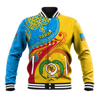 Torba Day Baseball Jacket Sand Drawing Vanuatuan Pattern LT05 Unisex Yellow - Polynesian Pride