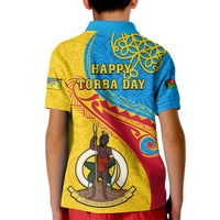Torba Day Kid Polo Shirt Sand Drawing Vanuatuan Pattern LT05 - Polynesian Pride