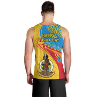 Torba Day Men Tank Top Sand Drawing Vanuatuan Pattern LT05 - Polynesian Pride