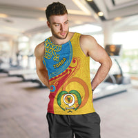 Personalized Torba Day Men Tank Top Sand Drawing Vanuatuan Pattern LT05 - Polynesian Pride