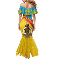 Personalized Torba Day Mermaid Dress Sand Drawing Vanuatuan Pattern LT05 - Polynesian Pride