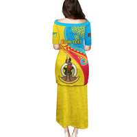 Personalized Torba Day Puletasi Sand Drawing Vanuatuan Pattern LT05 - Polynesian Pride
