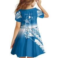 Personalised FSM Yap Constitution Day Family Matching Off Shoulder Short Dress and Hawaiian Shirt Polynesian Batoids LT05 - Polynesian Pride