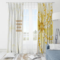 Polynesia Window Curtain Bahai Faith Symbol LT05 - Polynesian Pride