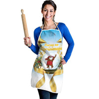 Fiji Christmas Apron Snow Globe With Fijian Santa LT05