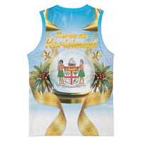 Fiji Christmas Basketball Jersey Snow Globe With Fijian Santa LT05