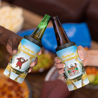 Fiji Christmas 4 in 1 Can Cooler Tumbler Snow Globe With Fijian Santa LT05