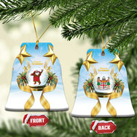 Fiji Christmas Ceramic Ornament Snow Globe With Fijian Santa - Polynesian Pride