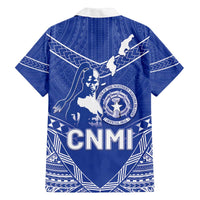 Northern Mariana Islands Family Matching Off The Shoulder Long Sleeve Dress and Hawaiian Shirt Chamorro Warrior Tribal Pattern