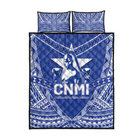 Northern Mariana Islands Quilt Bed Set Chamorro Warrior Tribal Pattern