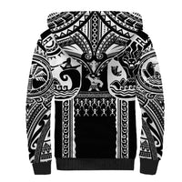 Polynesia Maui Tattoo Inspired Sherpa Hoodie Black Version LT05 - Polynesian Pride