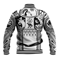 Polynesia Maui Tattoo Inspired Baseball Jacket White Version LT05 - Polynesian Pride