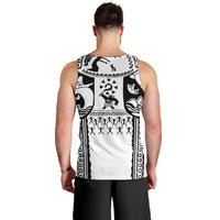 Polynesia Maui Tattoo Inspired Men Tank Top White Version LT05 - Polynesian Pride