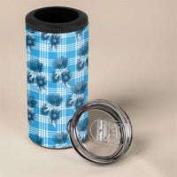 Blue Palaka Hawaii 4 in 1 Can Cooler Tumbler Hawaiian Lehua Blossoms LT05 - Polynesian Pride