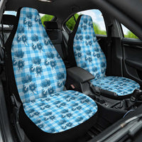Blue Palaka Hawaii Car Seat Cover Hawaiian Lehua Blossoms LT05 One Size Blue - Polynesian Pride