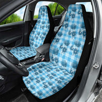 Blue Palaka Hawaii Car Seat Cover Hawaiian Lehua Blossoms LT05 - Polynesian Pride
