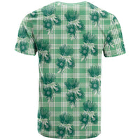 Green Palaka Hawaii T Shirt Hawaiian Lehua Blossoms LT05 - Polynesian Pride