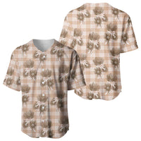 Brown Palaka Hawaii Baseball Jersey Hawaiian Lehua Blossoms LT05 - Polynesian Pride