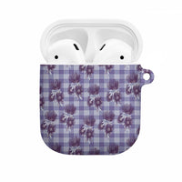 Purple Palaka Hawaii AirPods Case Hawaiian Lehua Blossoms LT05 Purple - Polynesian Pride