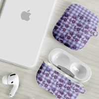 Purple Palaka Hawaii AirPods Case Hawaiian Lehua Blossoms LT05 - Polynesian Pride