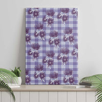 Purple Palaka Hawaii Canvas Wall Art Hawaiian Lehua Blossoms LT05 - Polynesian Pride