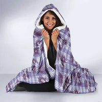 Purple Palaka Hawaii Hooded Blanket Hawaiian Lehua Blossoms LT05 - Polynesian Pride