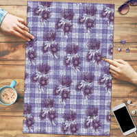 Purple Palaka Hawaii Puzzle Hawaiian Lehua Blossoms LT05 Purple - Polynesian Pride