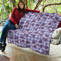 Purple Palaka Hawaii Quilt Hawaiian Lehua Blossoms LT05 - Polynesian Pride