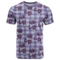 Purple Palaka Hawaii T Shirt Hawaiian Lehua Blossoms LT05 Purple - Polynesian Pride