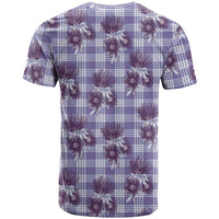 Purple Palaka Hawaii T Shirt Hawaiian Lehua Blossoms LT05 - Polynesian Pride