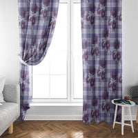 Purple Palaka Hawaii Window Curtain Hawaiian Lehua Blossoms LT05 - Polynesian Pride
