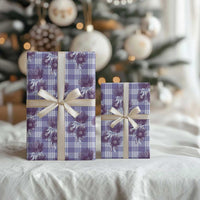 Purple Palaka Hawaii Wrapping Paper Hawaiian Lehua Blossoms LT05 - Polynesian Pride