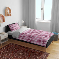 Pink Palaka Hawaii Bedding Set Hawaiian Lehua Blossoms LT05 - Polynesian Pride
