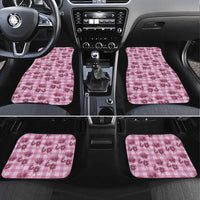 Pink Palaka Hawaii Car Mats Hawaiian Lehua Blossoms LT05 Set 4pcs Pink - Polynesian Pride