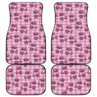 Pink Palaka Hawaii Car Mats Hawaiian Lehua Blossoms LT05 - Polynesian Pride