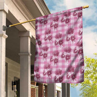Pink Palaka Hawaii Garden Flag Hawaiian Lehua Blossoms LT05 House Flag Pink - Polynesian Pride