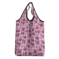 Pink Palaka Hawaii Grocery Bag Hawaiian Lehua Blossoms LT05 - Polynesian Pride
