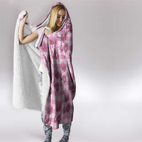 Pink Palaka Hawaii Hooded Blanket Hawaiian Lehua Blossoms LT05 - Polynesian Pride